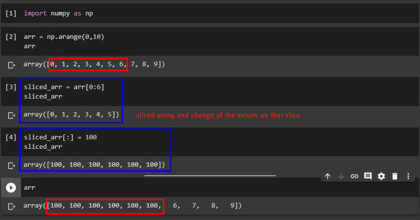 numpy broadcasting