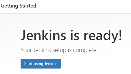 Jenkins is ready!